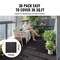 Pack of 36 Interlocking Deck Tiles 11.6"x11.6" Waterproof Plastic Patio Balcony Flooring Dark Brown